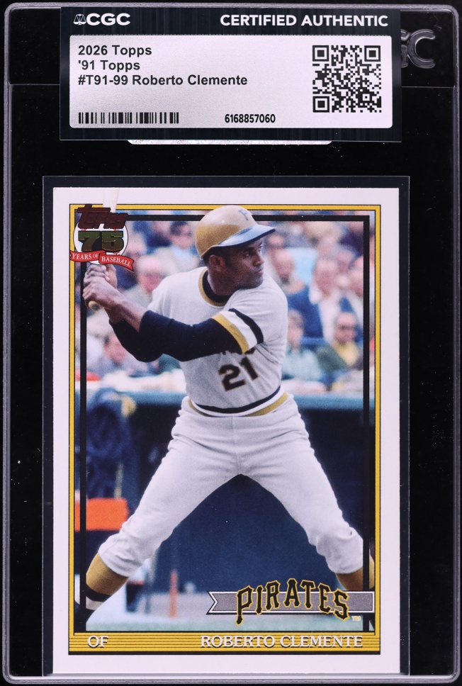2026 Topps '91 Roberto Clemente #T91-99 CGC AUTH