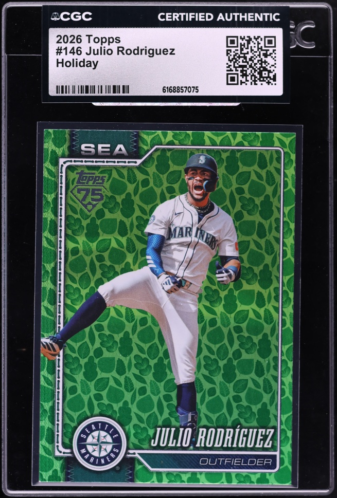 2026 Topps Holiday Julio Rodriguez #146 CGC AUTH