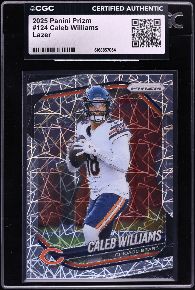 2025 Panini Prizm Lazer Caleb Williams #124 CGC AUTH