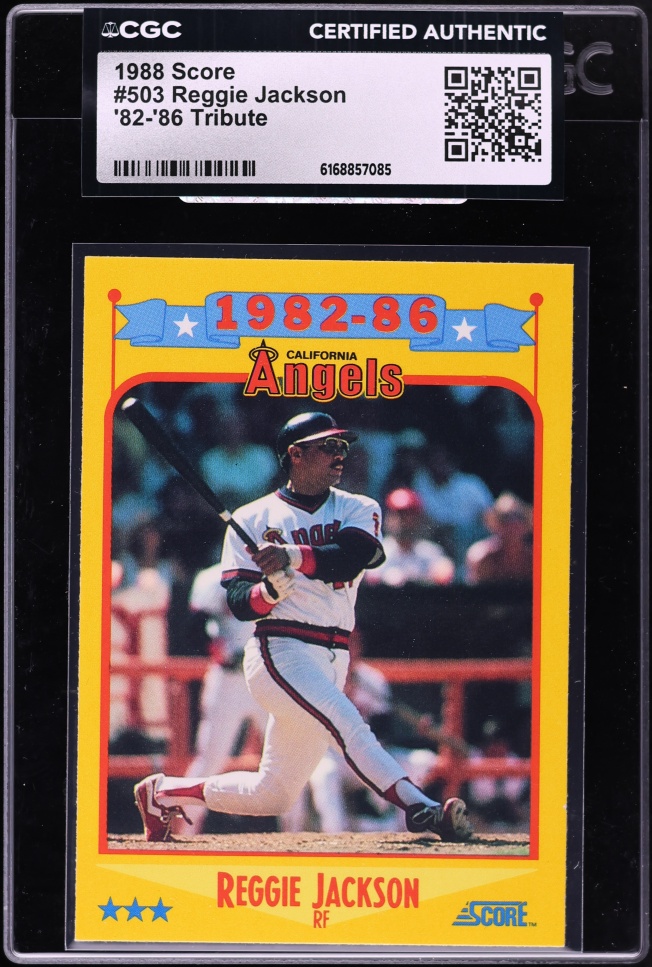 1988 Score '82-'86 Tribute Reggie Jackson #503 CGC AUTH