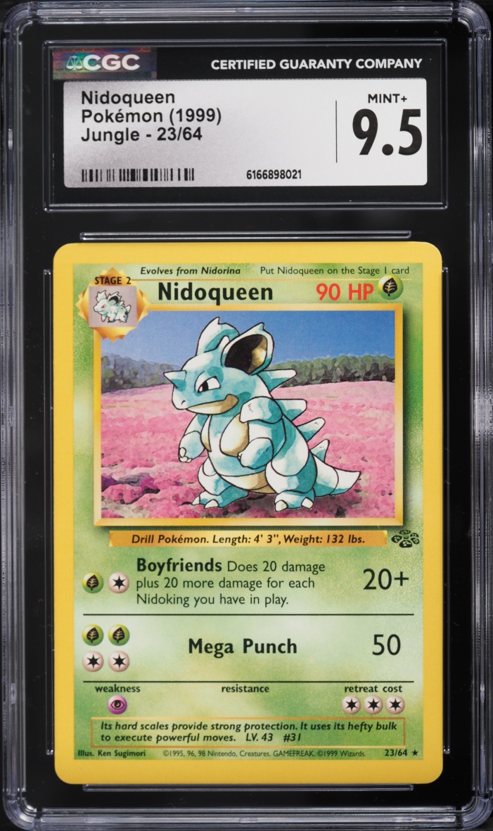 1999 Pokemon Jungle Nidoqueen #23 CGC 9.5 MINT+