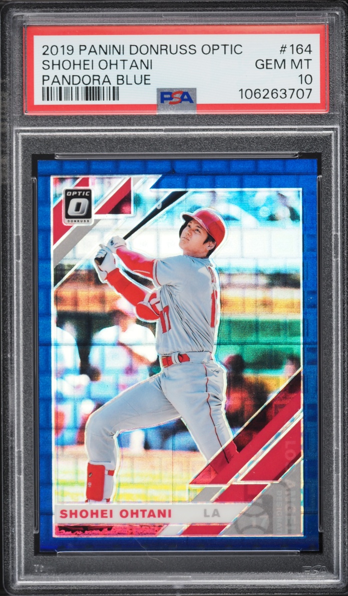2019 Donruss Optic Pandora Blue Shohei Ohtani /99 #164 PSA 10 GEM MINT - Photo 1