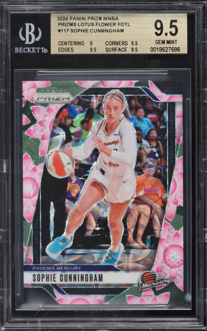 2024 Panini Prizm WNBA Lotus Flower FOTL Sophie Cunningham 3/3 #117 BGS 9.5 GEM MINT - Photo 1