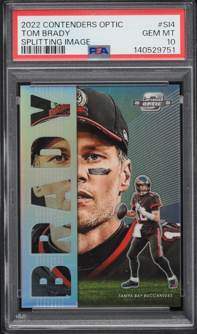 2022 Panini Contenders Optic Splitting Image Tom Brady #SI-4 PSA 10 GEM MINT - Photo 1