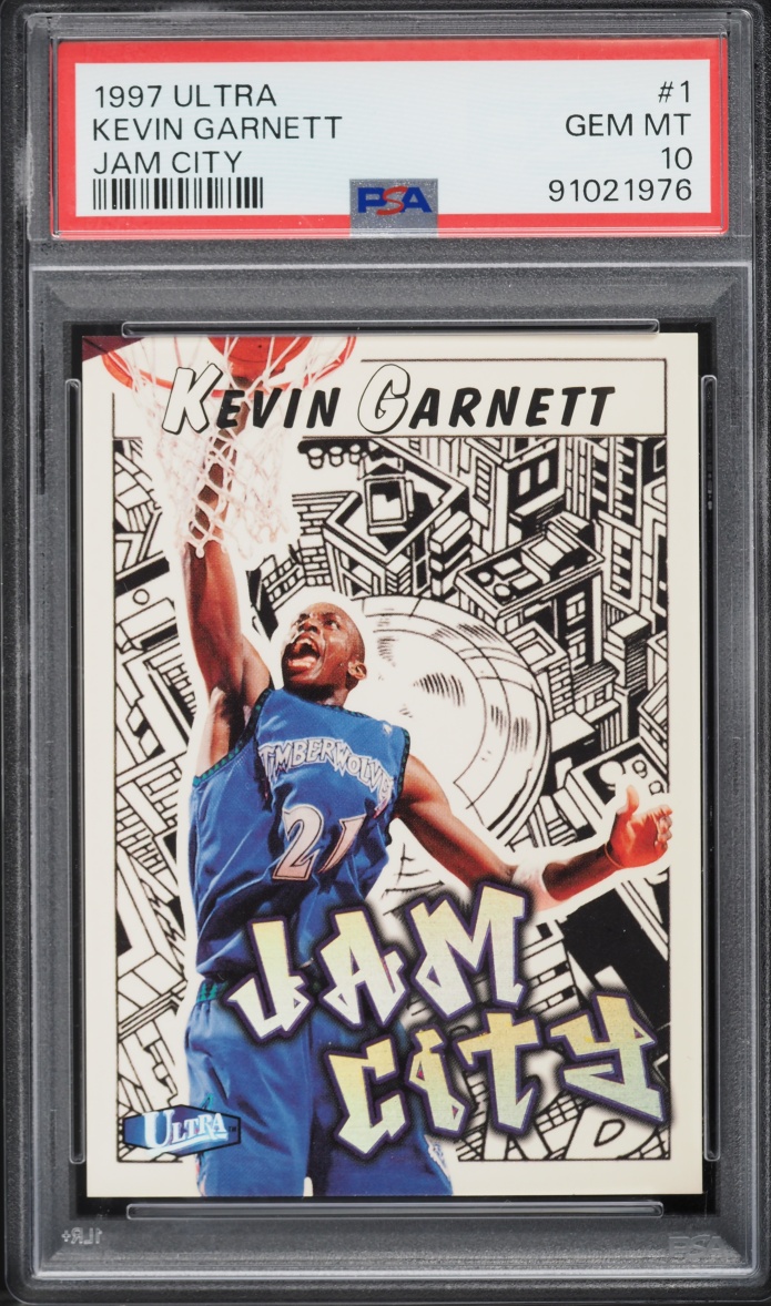 1997 Ultra Jam City Kevin Garnett #1 PSA 10 GEM MINT - Photo 1