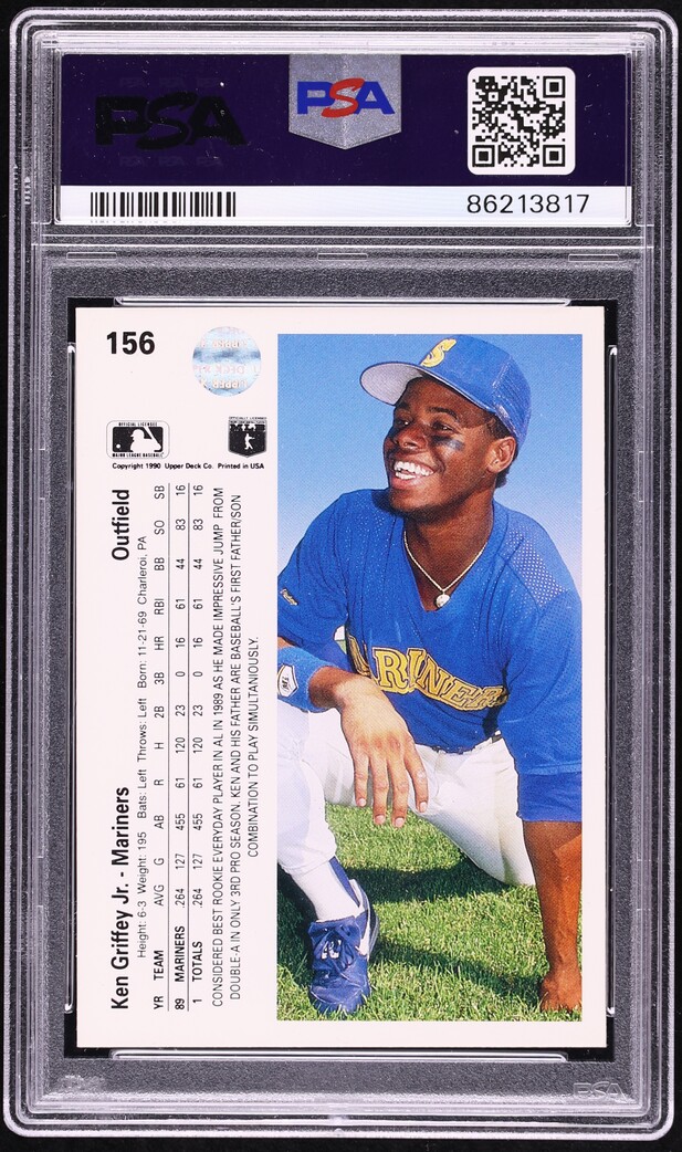1990 Upper Deck Ken Griffey Jr. #156 PSA 6 EXMT