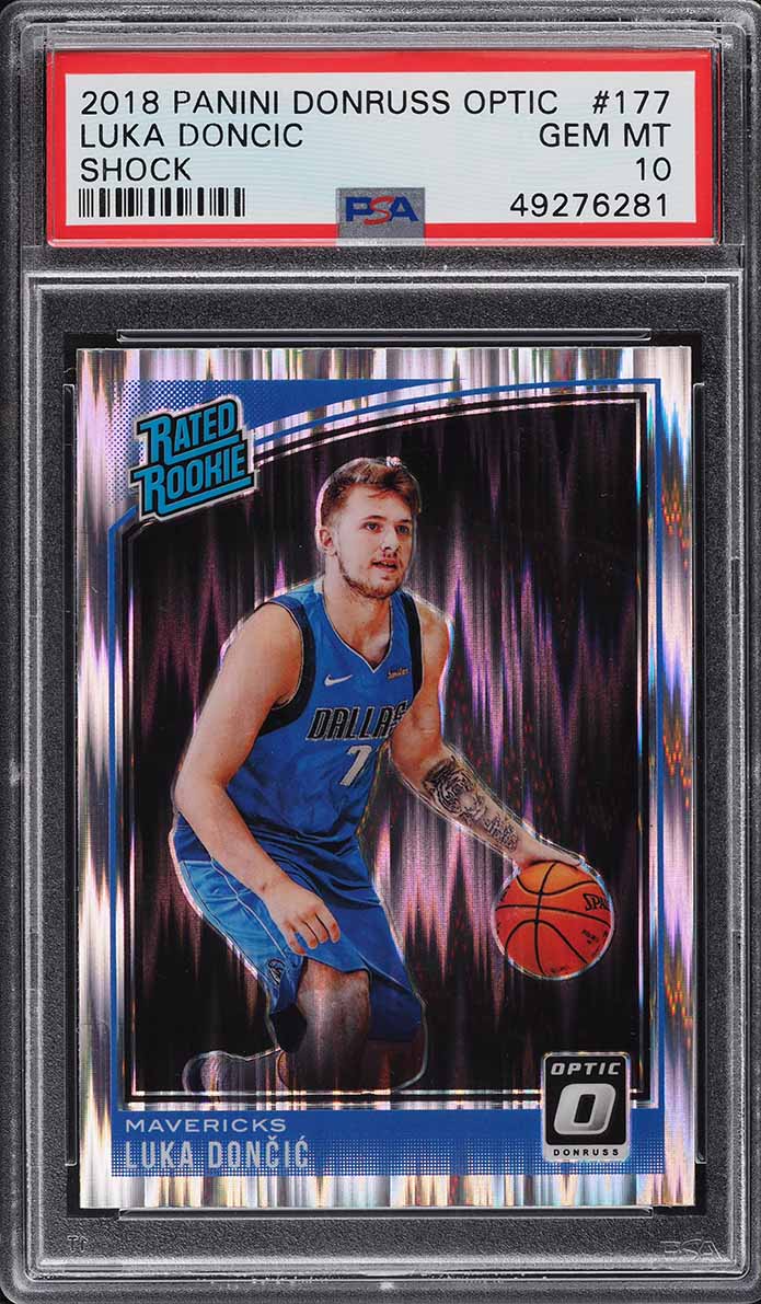 2018 Donruss Optic Shock Luka Doncic ROOKIE #177 PSA 10 GEM MINT