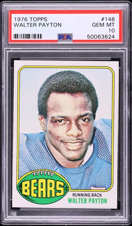 1976 Topps Football Walter Payton ROOKIE #148 PSA 10 GEM MINT