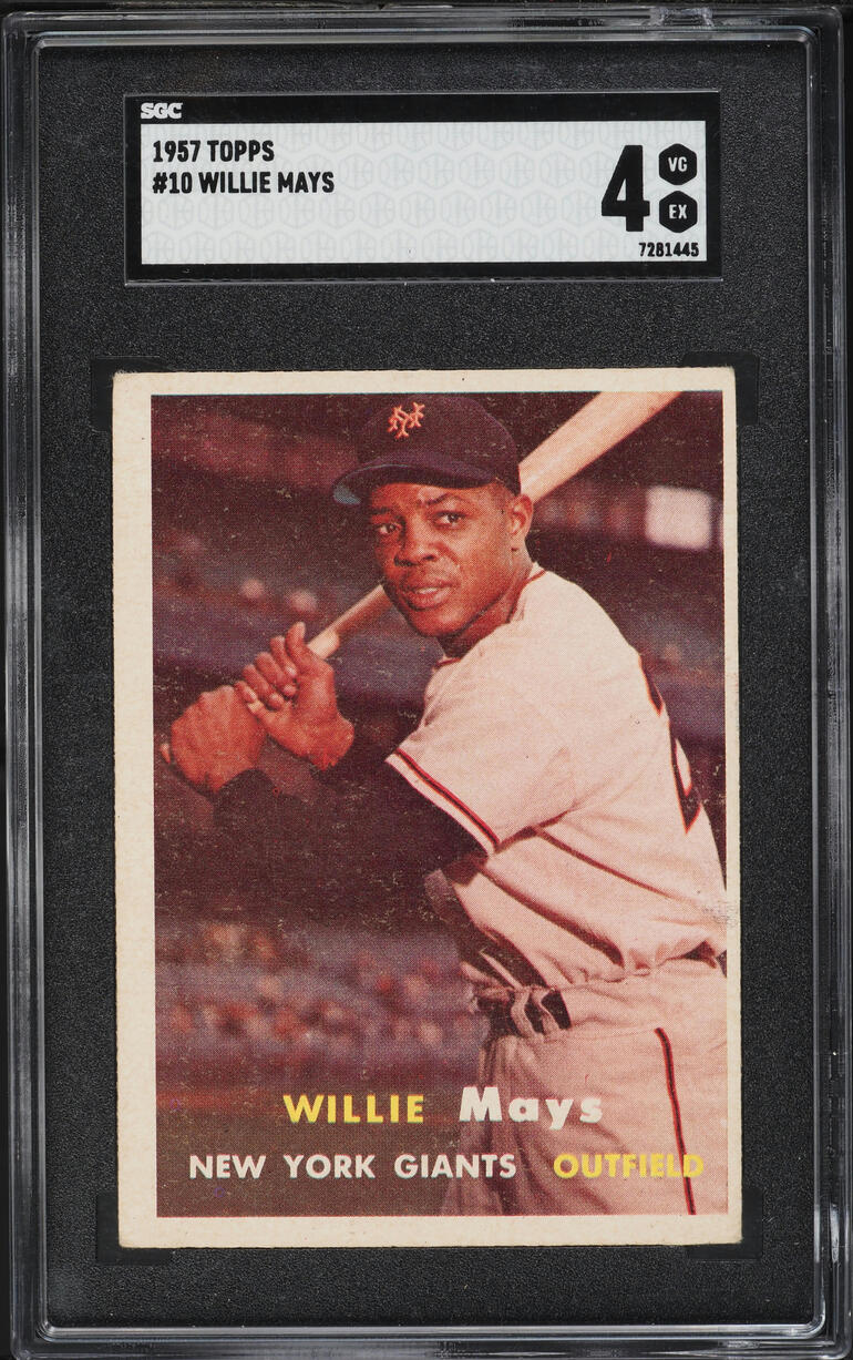 1957 Topps Willie Mays #10 SGC 4 VGEX