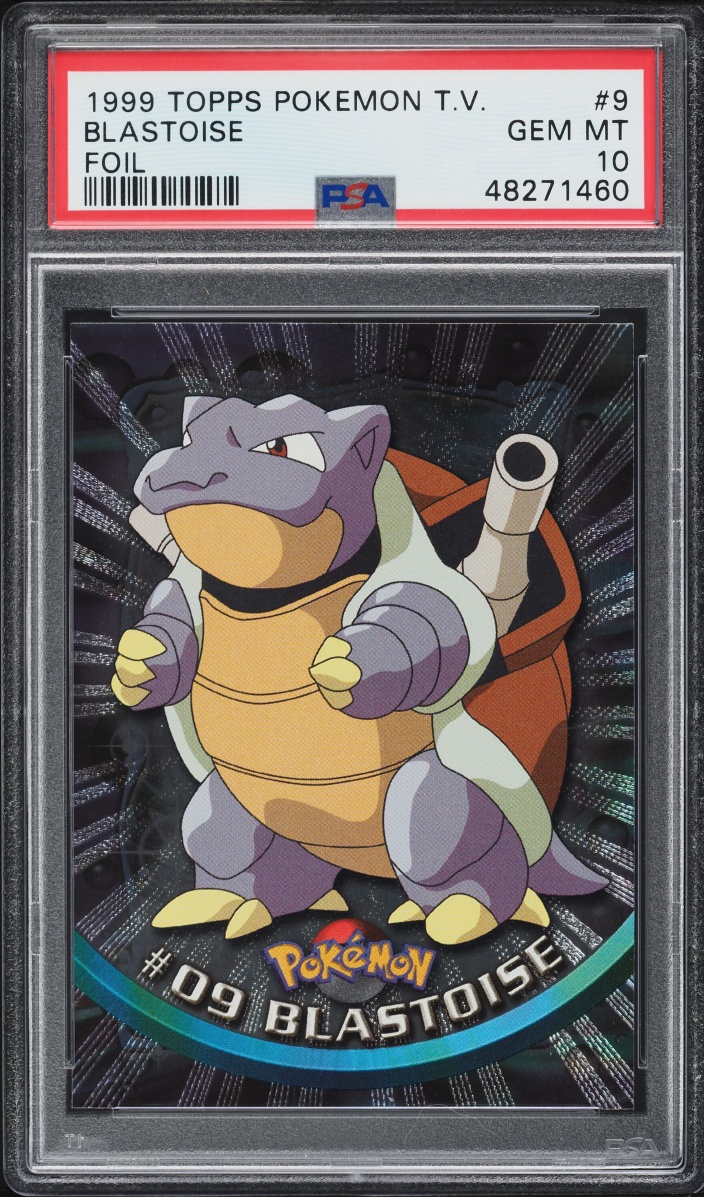 1999 Topps Pokemon Series 1 Foil Blastoise #9 PSA 10 GEM MINT
