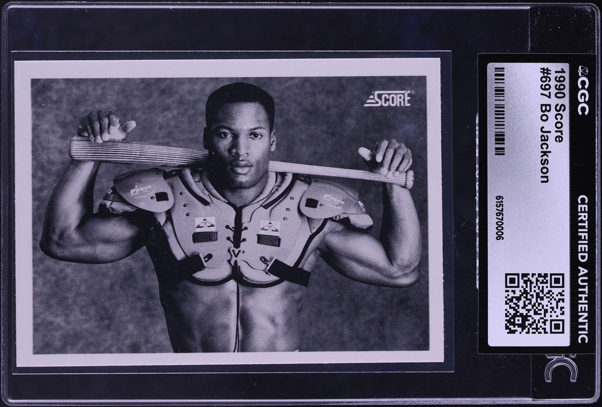 1990 Score Bo Jackson #697 CGC AUTH