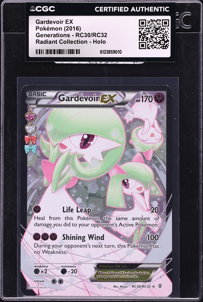 2016 Pokemon XY Generations Radiant Collection Gardevoir EX #RC30 CGC AUTH