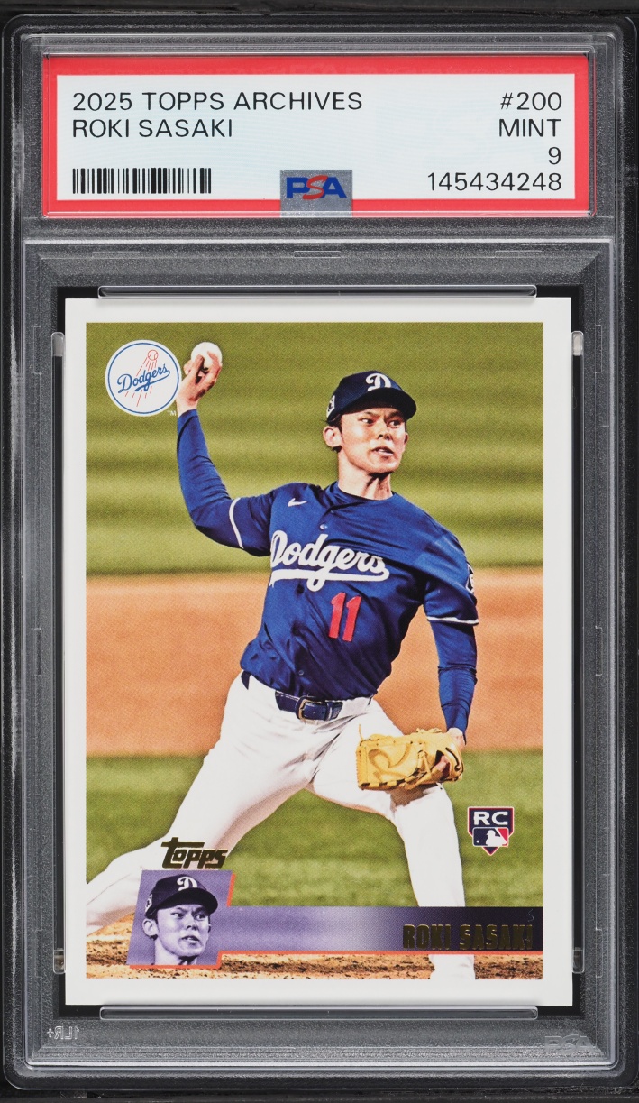 2025 Topps Archives Roki Sasaki ROOKIE #200 PSA 9 MINT