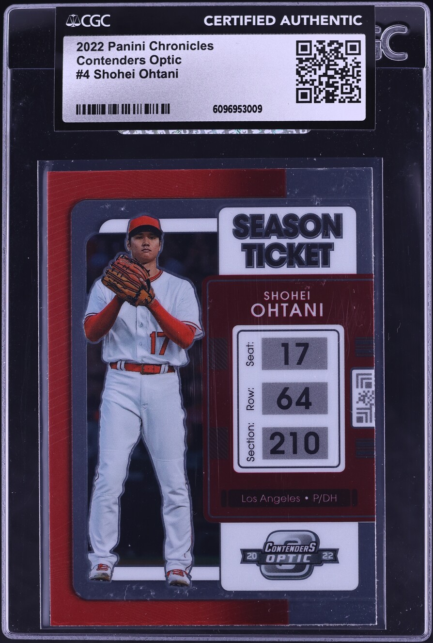 2022 Panini Chronicles Contenders Optic Shohei Ohtani #4 CGC AUTH