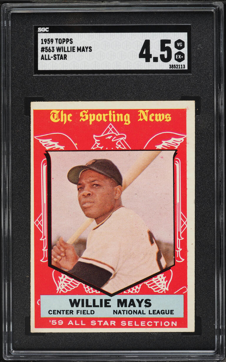 1959 Topps Willie Mays ALL-STAR #563 SGC 4.5 VGEX+