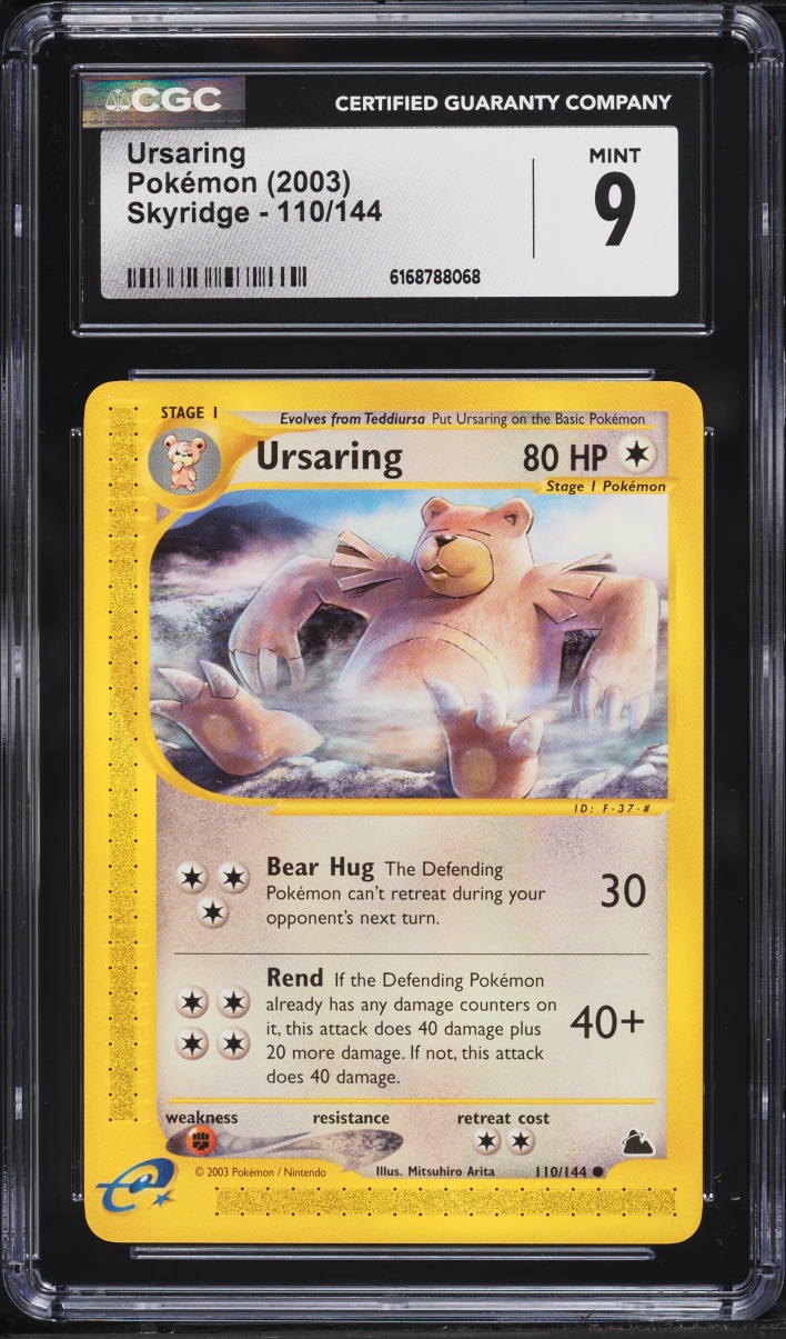 2003 Pokemon Skyridge Ursaring #110 CGC 9 MINT