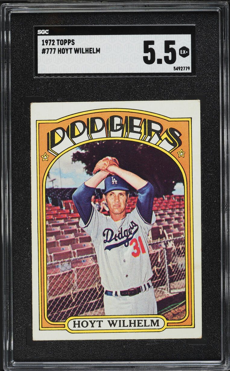 1972 Topps Hoyt Wilhelm #777 SGC 5.5 EX+