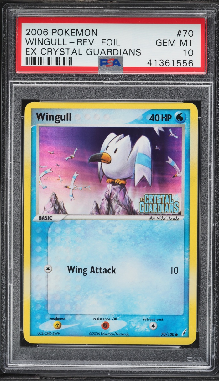 2006 Pokemon EX Crystal Guardians Reverse Holo Wingull #70 PSA 10 GEM MINT