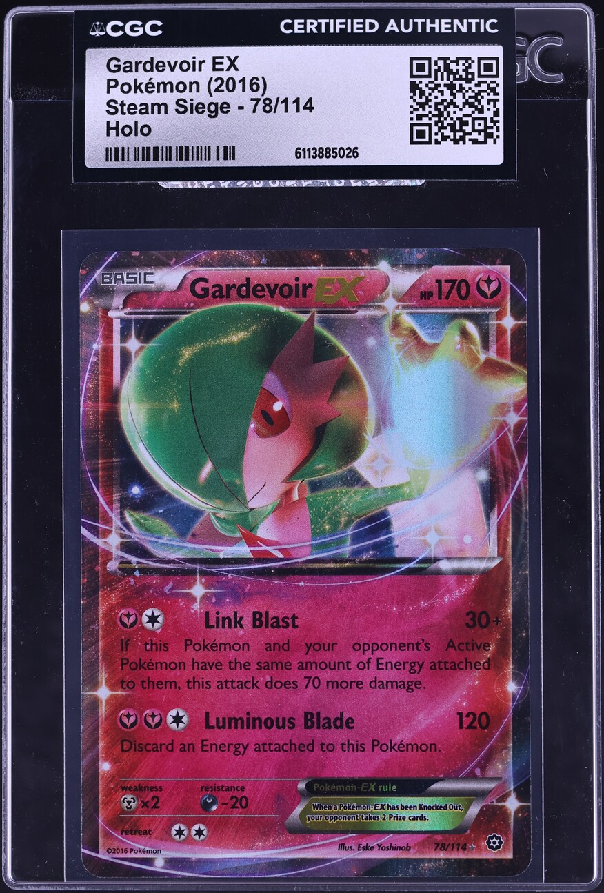 2016 Pokemon XY Steam Siege Holo Gardevoir EX #78 CGC AUTH