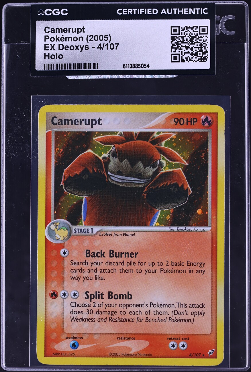 2005 Pokemon EX Deoxys Holo Camerupt #4 CGC AUTH