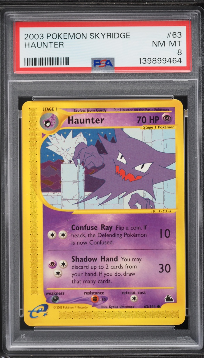 2003 Pokemon Skyridge Haunter #63 PSA 8 NM-MT