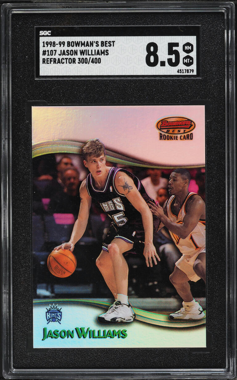 1998 Bowman's Best Refractor Jason Williams /400 #107 SGC 8.5 NM-MT+