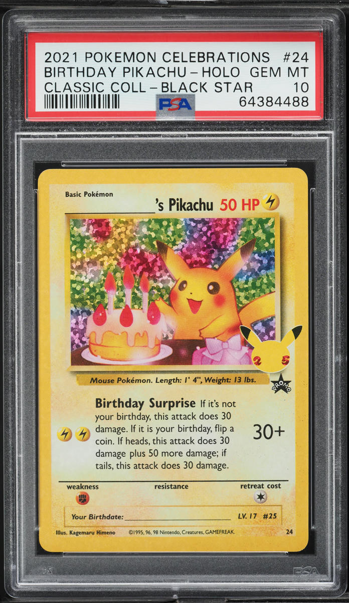 PSA10 2021 バースデーピカチュウ ホロ GEM MT PSA10 2021 バースデーピカチュウ ホロ GEM MT - メルカリ