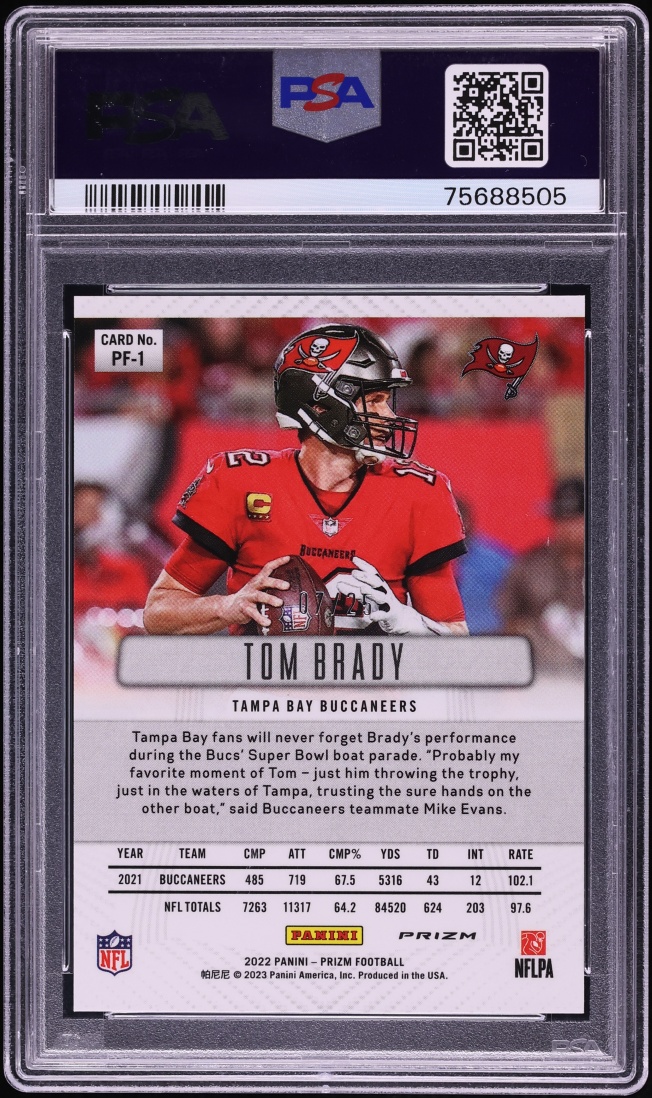 2022 Panini Prizm Flashback Mojo Tom Brady /25 #PF-1 PSA 10 GEM MINT - Photo 2