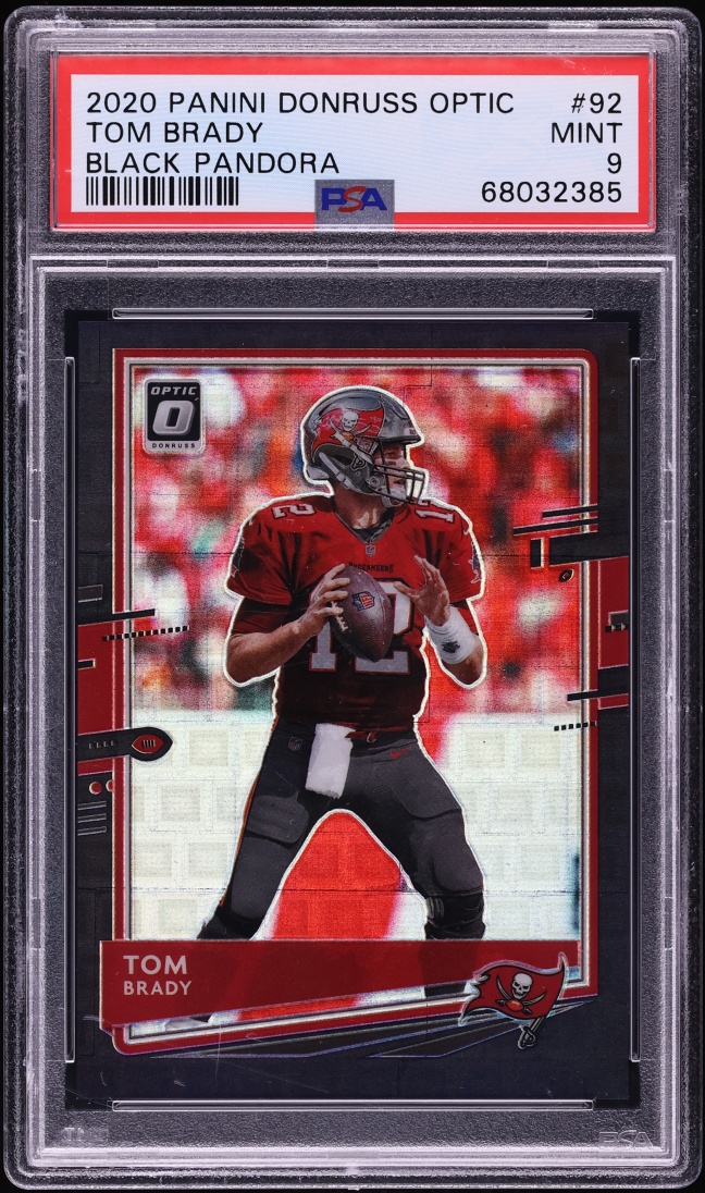 2020 Donruss Optic Black Pandora Tom Brady 25/25 #92 PSA 9 MINT