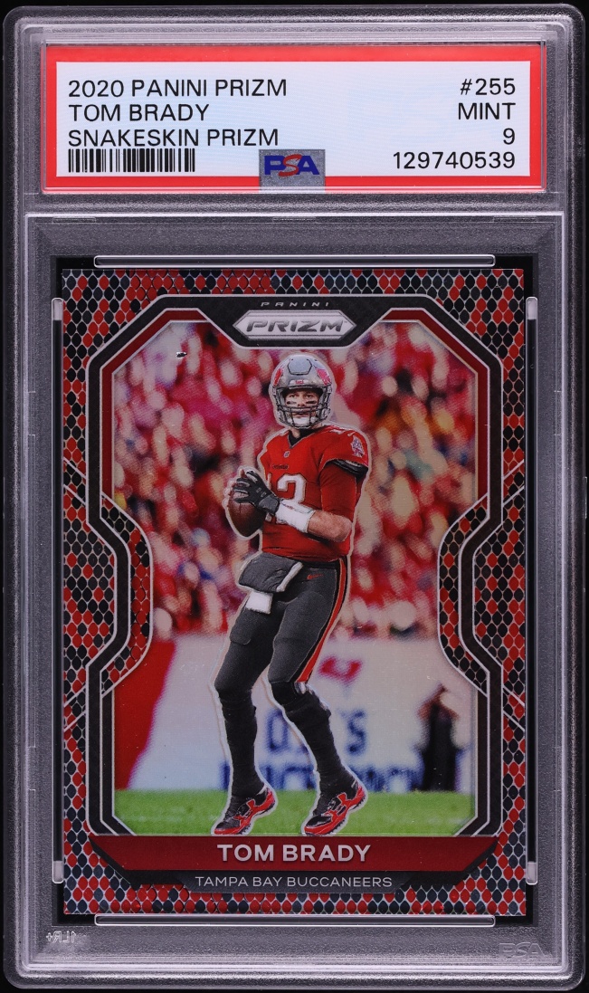 2020 Panini Prizm Snakeskin Tom Brady #255 PSA 9 MINT