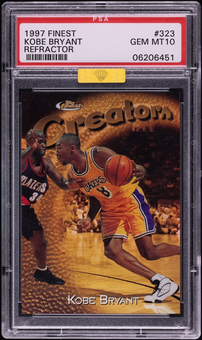 1997 Finest Refractor Kobe Bryant /289 #323 MBA PSA 10 GEM MINT