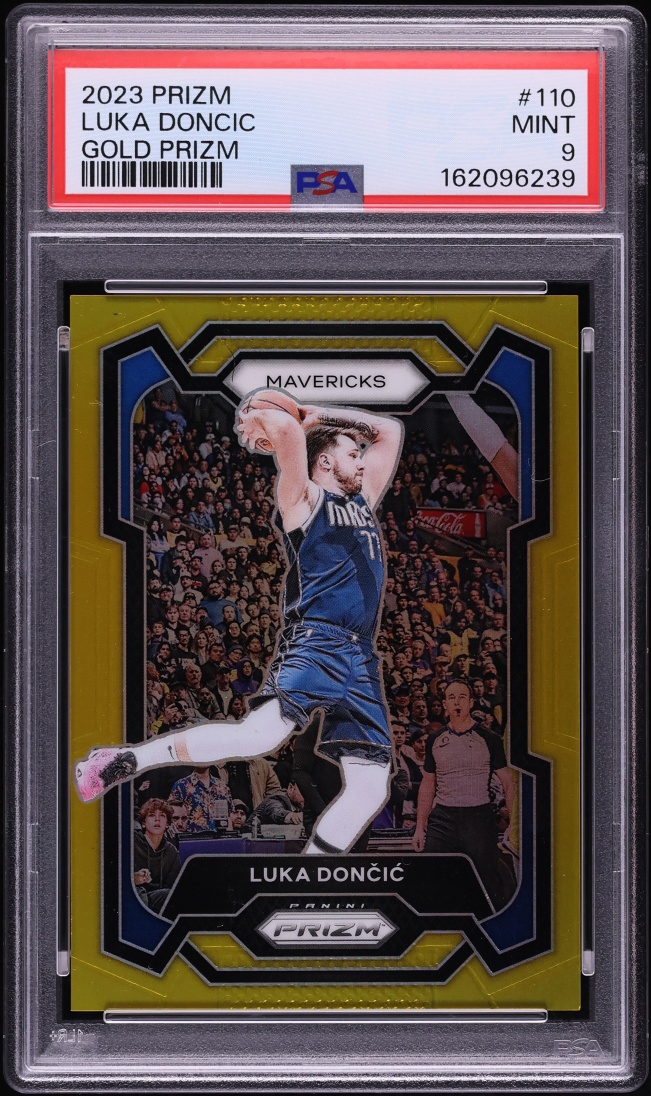 2023 Panini Prizm Gold Luka Doncic /10 #110 PSA 9 MINT
