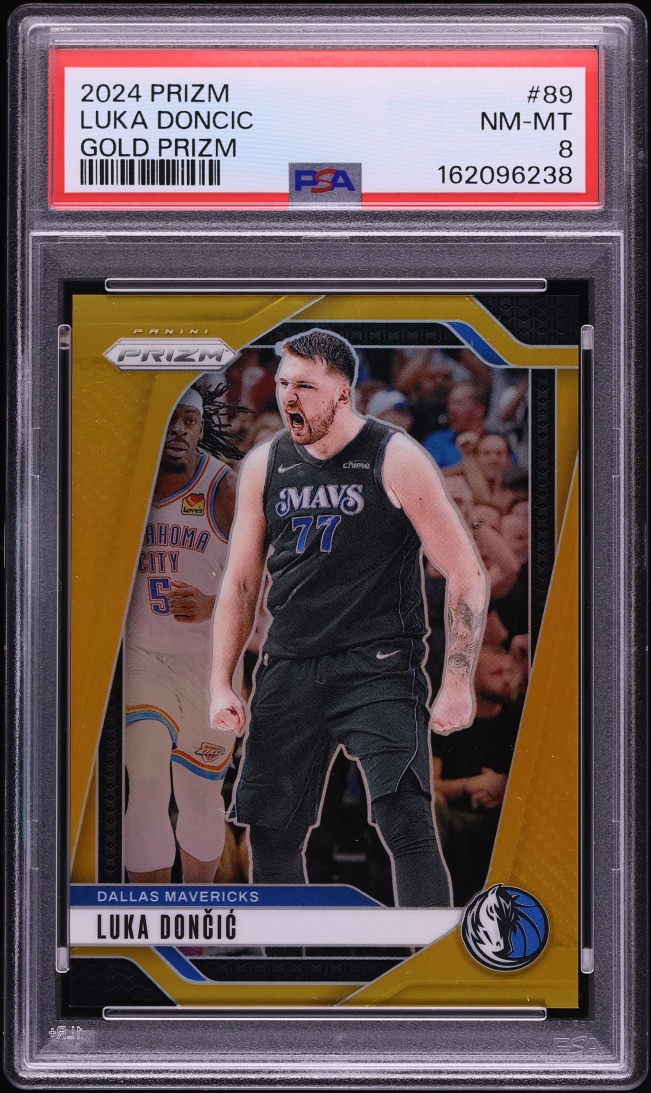 2024 Panini Prizm Gold Luka Doncic 1/10 #89 PSA 8 NM-MT