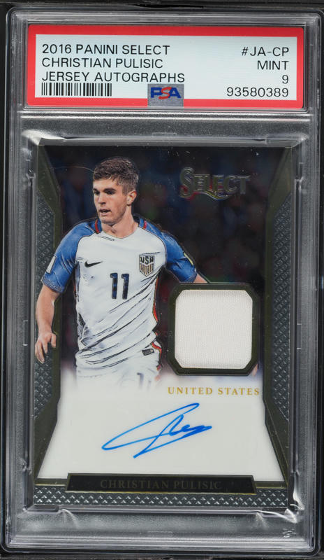 2016 Donruss Holographic Christian Pulisic ROOKIE RC #224 PSA 10