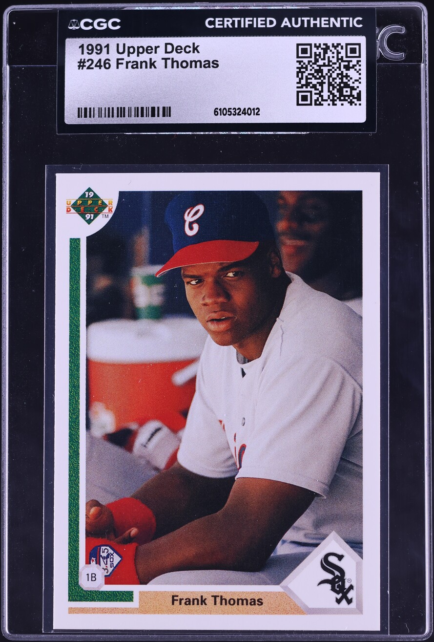1991 Upper Deck Frank Thomas #246 CGC AUTH