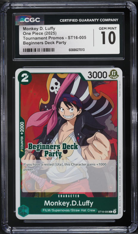 PSA9 2025 One Piece EN モンキー・D・ルフィ #010 PSA9 2025 One