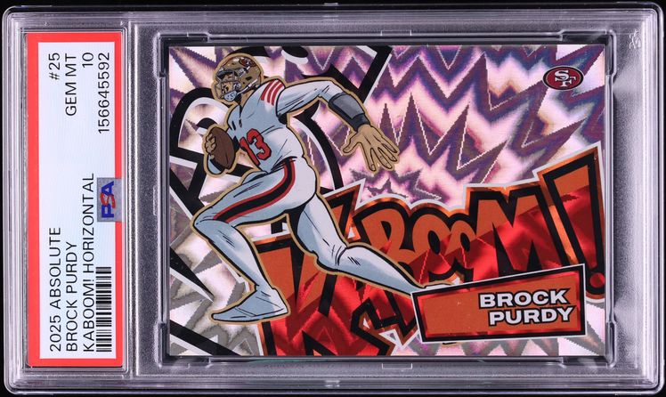 2025 Absolute Kaboom! Horizontal Brock Purdy #25 PSA 10 GEM MINT