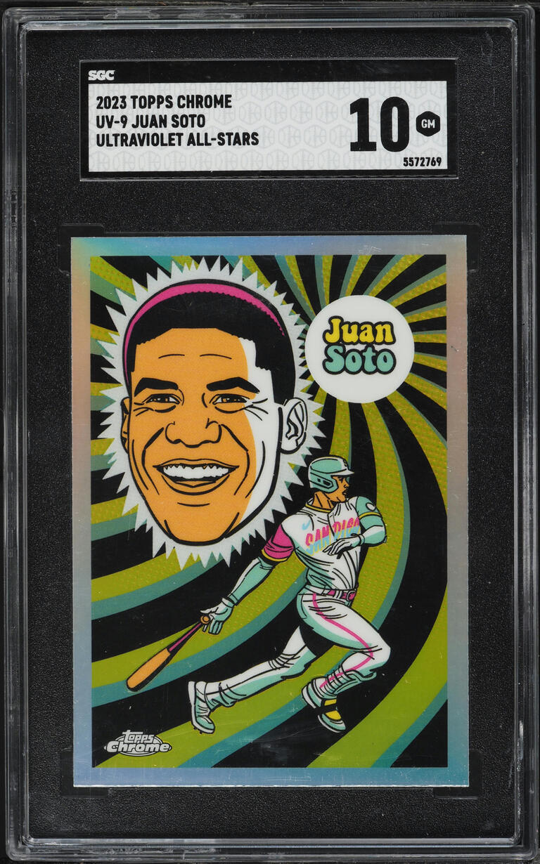 2023 Topps Chrome Ultra Violet All-Stars Juan Soto #UV-9 SGC 10 GEM MINT