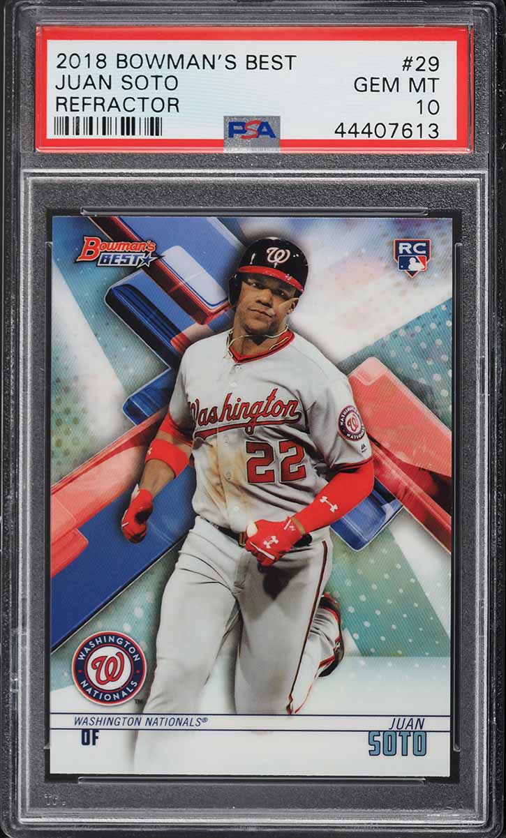 その他 2018 Bowman's B Perfomer Juan Soto PSA10 JUAN SOTO PSA 10 RC 2018 ~ Bowman's Best Power/Prod Atomic Ref. RC