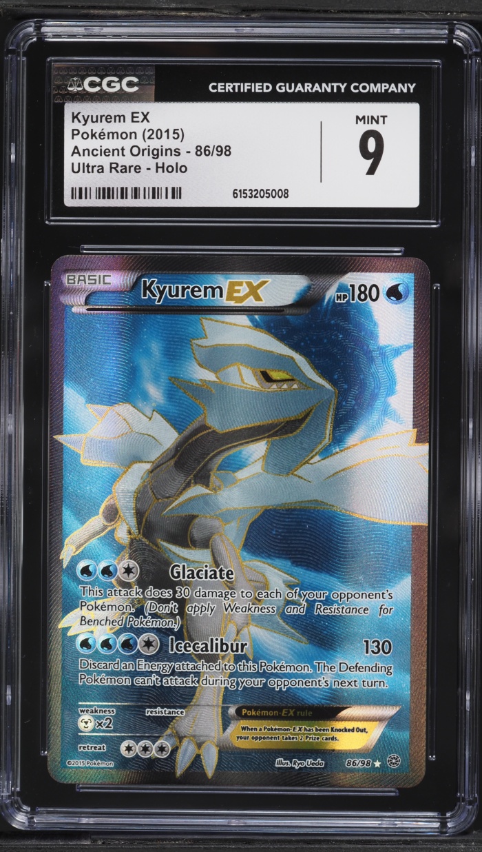 2015 Pokemon XY Ancient Origins Full Art Kyurem EX #86 CGC 9 MINT
