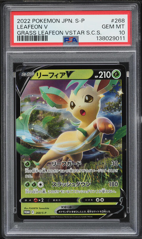 2021 Pokemon Japanese SWSH Eevee Heroes Alt Art Leafeon V #71 CGC