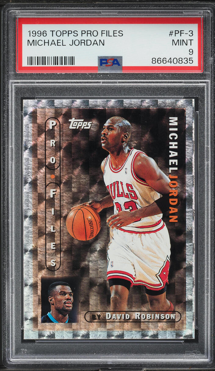1996 Topps Pro Files Michael Jordan #PF-3 PSA 9 MINT