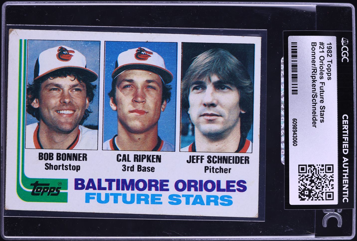 1982 Topps Cal Ripken Jr. ROOKIE #21 CGC AUTH
