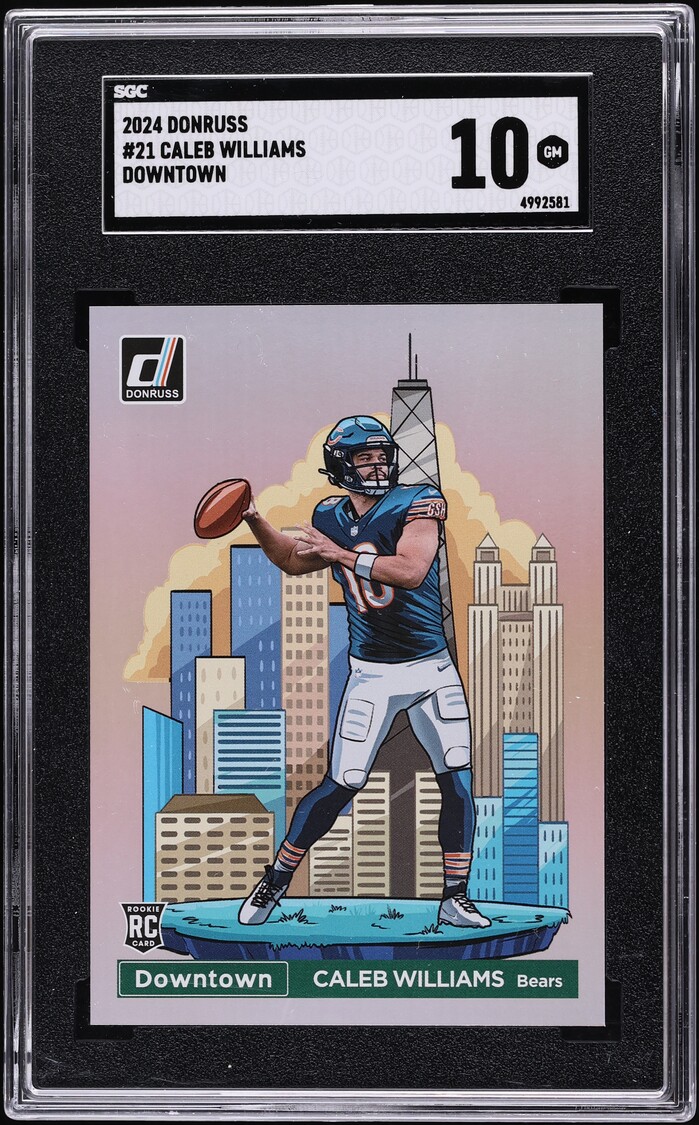 2024 Donruss Downtown Caleb Williams ROOKIE #21 SGC 10 GEM MINT