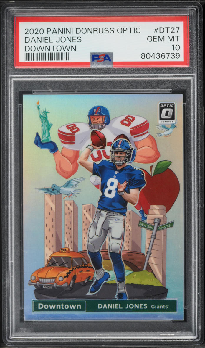 2020 Donruss Optic Downtown Daniel Jones #DT27 PSA 10 GEM MINT
