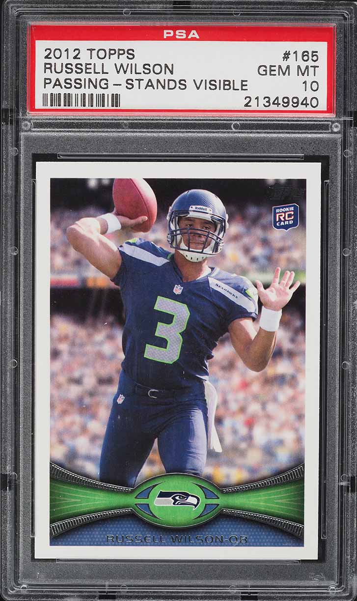 2012 Topps Football Russell Wilson ROOKIE #165 PSA 10 GEM MINT