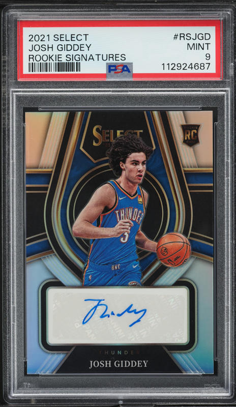 2021 Select Concourse Silver Prizm Josh Giddey ROOKIE #58