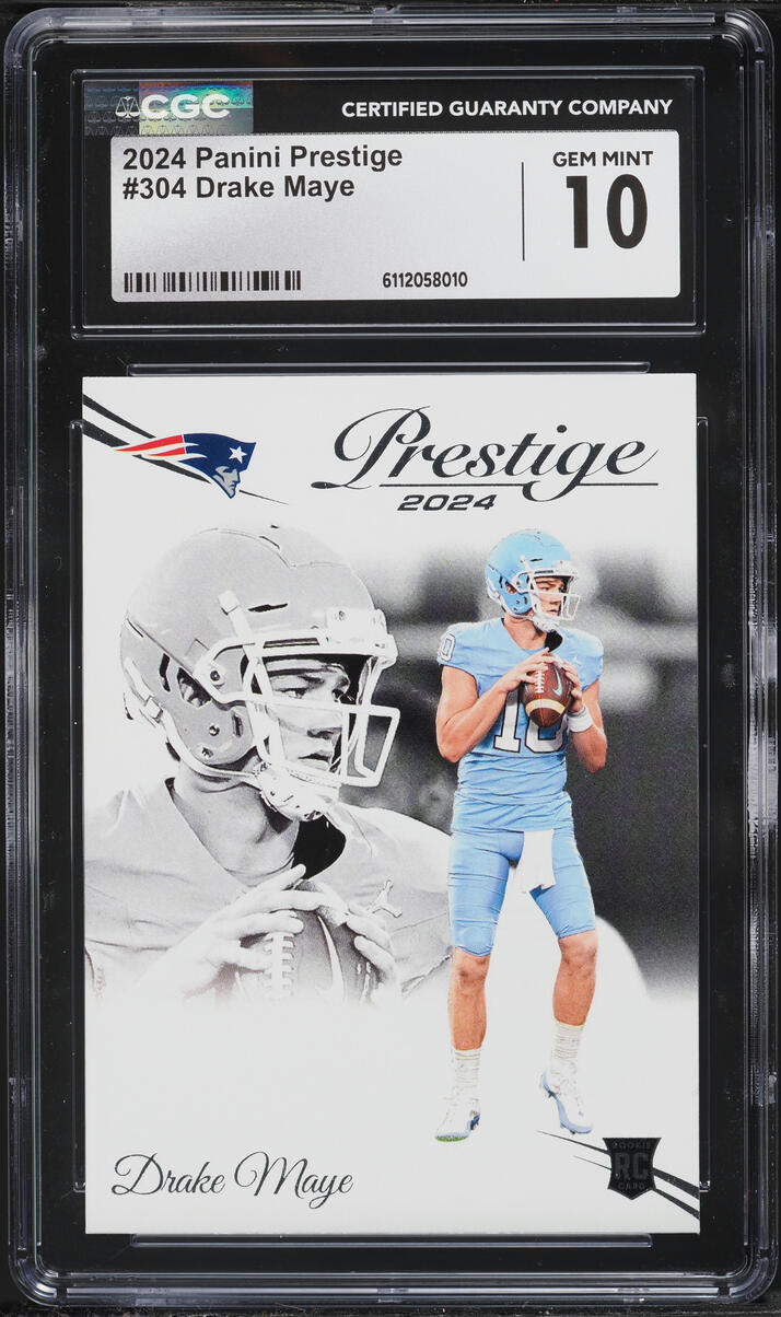 2024 Panini Prestige Drake Maye ROOKIE #304 CGC 10 GEM MINT