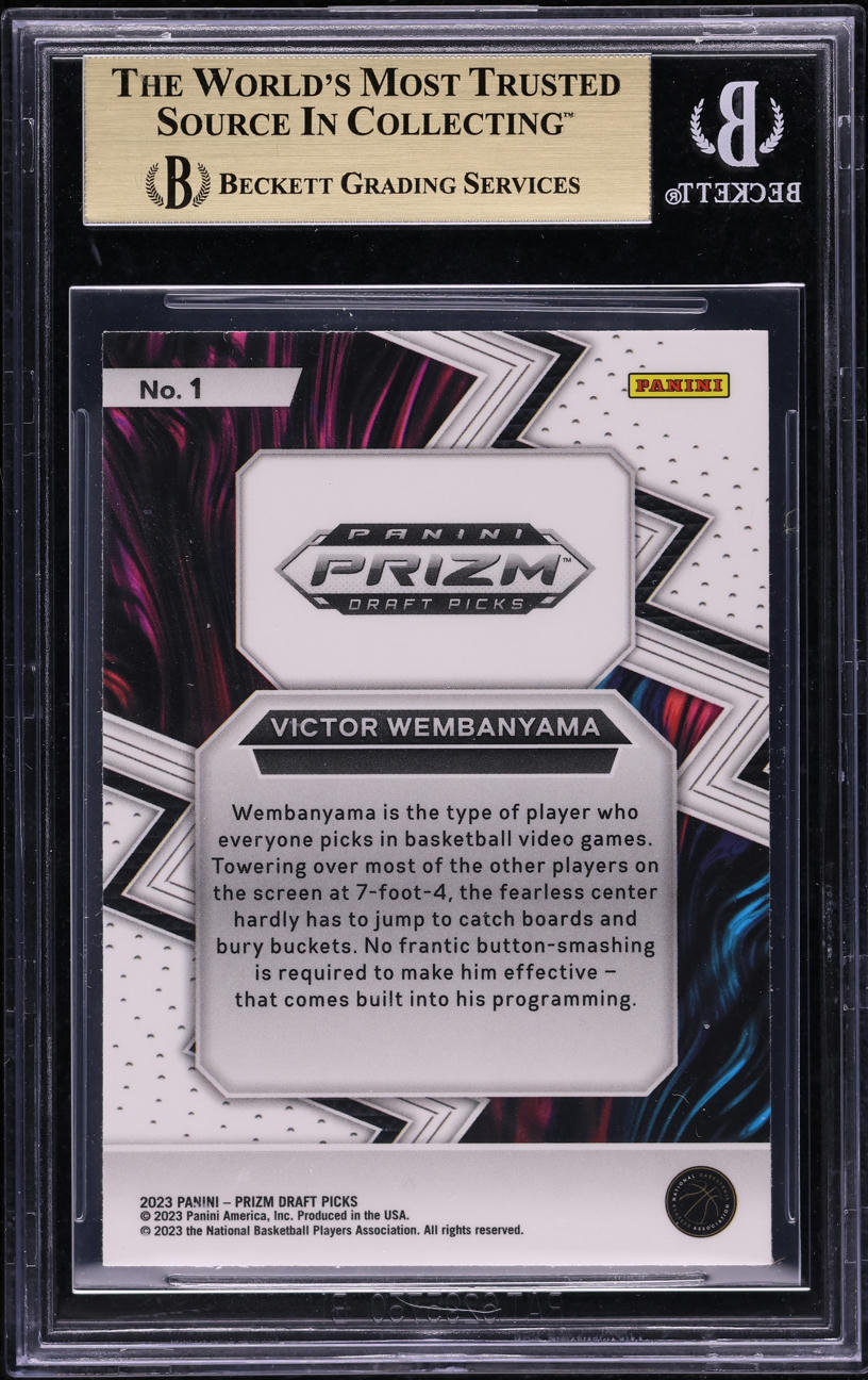 2023 Panini Prizm Draft Fearless Victor Wembanyama ROOKIE #1 BGS 9.5 GEM MINT