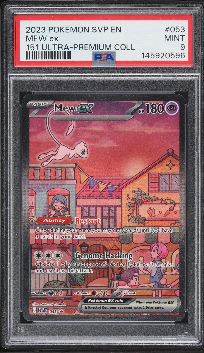 2023 Pokemon Scarlet & Violet Promo 151 Ultra Premium Collection Full Art Mew EX #53 PSA 9 MINT